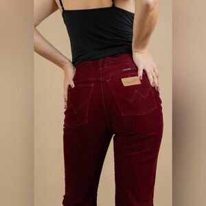 Vintage Wrangler Woman’s Burgundy Corduroy Pants